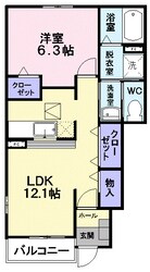 メゾン・さくら　Ａの物件間取画像